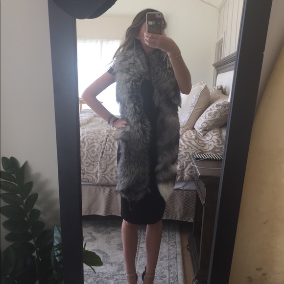 Lillie Rubin Real Fox Fur Scarf - Picture 2 of 8